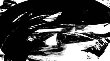 Siyah fırça darbesi ve doku. Grunge soyut elle boyanmış elementler. Altı çizili ve sınır tasarımı.