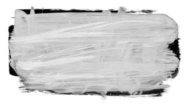 Siyah fırça darbesi dokusu. Grunge soyut elle boyanmış element. 