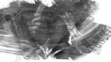 Siyah fırça darbesi ve doku. Grunge soyut elle boyanmış elementler. 