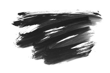 Siyah fırça darbesi ve doku. Grunge soyut elle boyanmış elementler. Altı çizili ve sınır tasarımı.