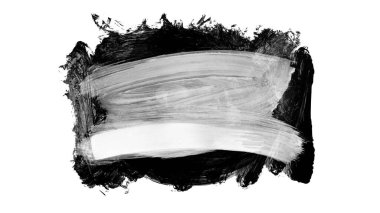 Siyah fırça darbesi ve doku. Grunge soyut elle boyanmış elementler. 