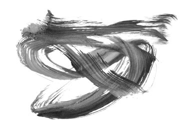 Siyah fırça darbesi ve doku. Grunge soyut elle boyanmış elementler. Altı çizili ve sınır tasarımı.