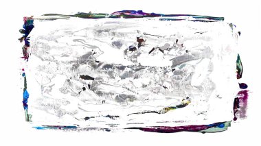 Siyah fırça darbesi ve doku. Grunge soyut elle boyanmış elementler. Altı çizili ve sınır tasarımı.