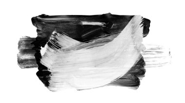 Siyah fırça darbesi ve doku. Grunge soyut elle boyanmış elementler. Altı çizili ve sınır tasarımı.