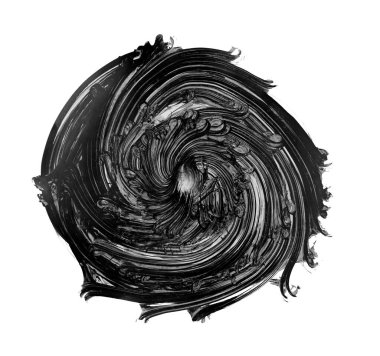 Siyah fırça darbesi ve doku. Grunge vektör soyut el boyalı element. Altı çizili ve sınır tasarımı.