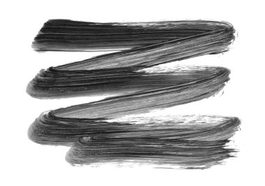 Siyah fırça darbesi ve doku. Grunge vektör soyut el boyalı element. Altı çizili ve sınır tasarımı. 