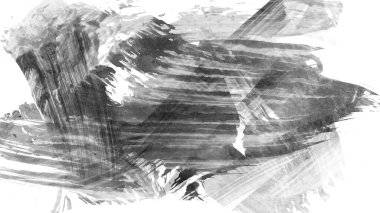 Siyah fırça darbesi ve doku. Grunge soyut elle boyanmış elementler. 