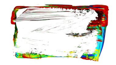 Siyah fırça darbesi ve doku. Grunge soyut elle boyanmış elementler. Altı çizili ve sınır tasarımı.