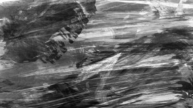 Siyah fırça darbesi ve doku. Grunge soyut elle boyanmış elementler. Altı çizili ve sınır tasarımı.