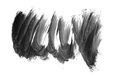 Siyah fırça darbesi ve doku. Grunge soyut elle boyanmış elementler. Altı çizili ve sınır tasarımı.