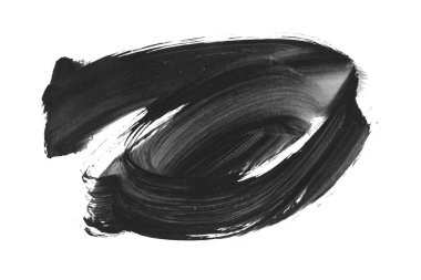 Siyah fırça darbesi ve doku. Grunge soyut elle boyanmış elementler. Altı çizili ve sınır tasarımı.