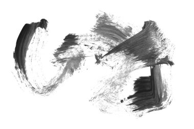 siyah mürekkep fırçası vuruşu. resimleme.