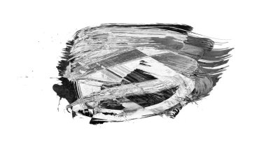 Siyah fırça darbesi ve doku. Grunge soyut elle boyanmış elementler. Altı çizili ve sınır tasarımı.