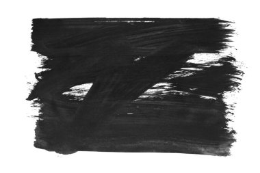 Siyah fırça darbesi ve doku. Grunge soyut elle boyanmış elementler. Altı çizili ve sınır tasarımı.