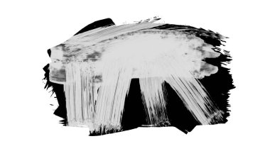 Siyah fırça darbesi ve doku. Grunge soyut elle boyanmış elementler. 