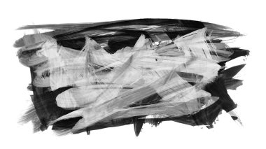 Siyah fırça darbesi ve doku. Grunge soyut elle boyanmış elementler. Altı çizili ve sınır tasarımı.