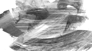 Siyah fırça darbesi ve doku. Grunge soyut elle boyanmış elementler. 