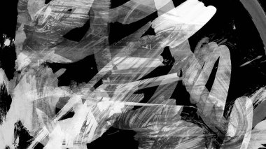 Siyah fırça darbesi dokusu. Grunge soyut elle boyanmış element. 