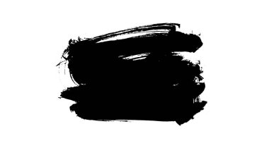 siyah mürekkep fırçası vuruşu. resimleme.