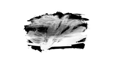 Siyah fırça darbesi ve doku. Grunge soyut elle boyanmış elementler. 