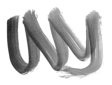 Siyah fırça darbesi ve doku. Grunge soyut elle boyanmış elementler. Altı çizili ve sınır tasarımı.