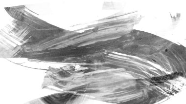 Siyah fırça darbesi ve doku. Grunge soyut elle boyanmış elementler. 