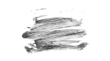 Siyah fırça darbesi ve doku. Grunge vektör soyut el boyalı element. Altı çizili ve sınır tasarımı.