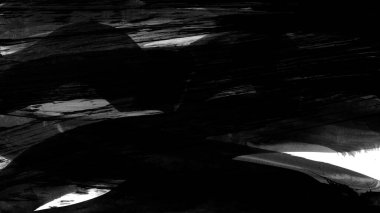 Siyah fırça darbesi ve doku. Grunge soyut elle boyanmış elementler. Altı çizili ve sınır tasarımı.