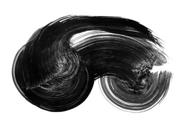 siyah mürekkep fırçası vuruşu. resimleme.