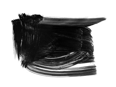 siyah mürekkep fırçası vuruşu. resimleme.