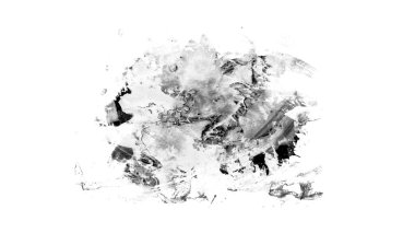 Siyah fırça darbesi ve doku. Grunge soyut elle boyanmış elementler. 