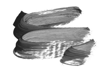 Siyah fırça darbesi ve doku. Grunge soyut elle boyanmış elementler. Altı çizili ve sınır tasarımı.