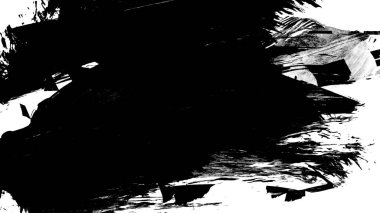 Siyah fırça darbesi ve doku. Grunge soyut elle boyanmış elementler. Altı çizili ve sınır tasarımı.