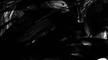 Siyah fırça darbesi ve doku. Grunge soyut elle boyanmış elementler. Altı çizili ve sınır tasarımı.