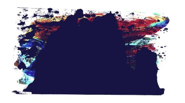 soyut fırça darbeleri, vektör illüstrasyonu