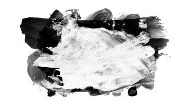 Siyah fırça darbesi ve doku. Grunge vektör soyut el boyalı element. Altı çizili ve sınır tasarımı.