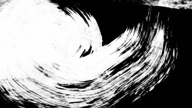 Siyah fırça darbesi ve doku. Grunge soyut elle boyanmış elementler. 