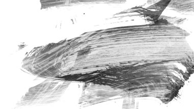 Siyah fırça darbesi ve doku. Grunge soyut elle boyanmış elementler. 