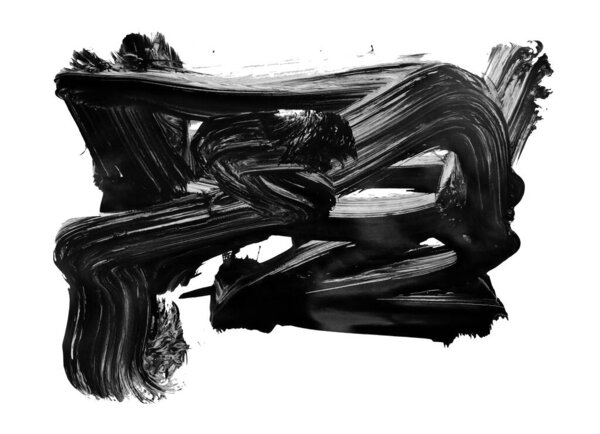 abstract brush strokes, vector illustration