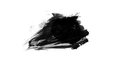 Siyah fırça darbesi ve doku. Grunge soyut elle boyanmış elementler. Altı çizili ve sınır tasarımı.