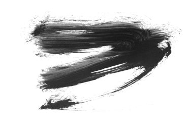 Siyah fırça darbesi ve doku. Grunge soyut elle boyanmış elementler. Altı çizili ve sınır tasarımı.