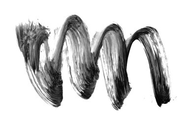 Siyah fırça darbesi ve doku. Grunge vektör soyut el boyalı element. Altı çizili ve sınır tasarımı. 