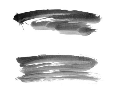 soyut fırça darbeleri, vektör illüstrasyonu