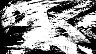 Siyah fırça darbesi ve doku. Grunge soyut elle boyanmış elementler. Altı çizili ve sınır tasarımı.