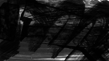 Siyah fırça darbesi dokusu. Grunge soyut elle boyanmış element. 