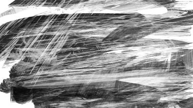 Siyah fırça darbesi dokusu. Grunge soyut elle boyanmış element. 