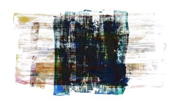 Siyah ve renkli boya karışımı, fırça darbesi ve doku. Grunge soyut elle boyanmış elementler. 