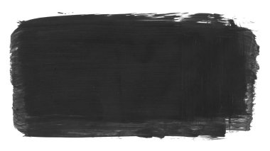 Siyah fırça darbesi ve doku. Grunge vektör soyut el boyalı element. Altı çizili ve sınır tasarımı.