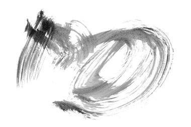 Siyah fırça darbesi ve doku. Grunge soyut elle boyanmış elementler. Altı çizili ve sınır tasarımı.