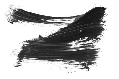 Siyah fırça darbesi ve doku. Grunge soyut elle boyanmış elementler. Altı çizili ve sınır tasarımı.